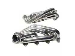 BBK 1-5/8-Inch Tuned Length Shorty Headers; Polished Silver Ceramic (05-10 Mustang GT)