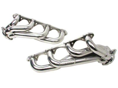 BBK 1-5/8-Inch Shorty Headers; Polished Silver Ceramic (94-95 Mustang GT, Cobra)