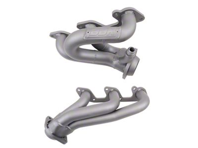 BBK 1-5/8-Inch Tuned Length Shorty Headers; Titanium Ceramic (05-10 Mustang V6)