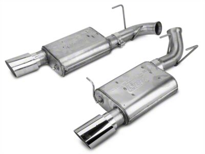 BBK Varitune Axle-Back Exhaust; Stainless Steel (11-14 Mustang GT)