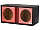 Bbox 12-Inch Dual Vented Subwoofer Enclosure; Red Carbon Fiber (Universal; Some Adaptation May Be Required)