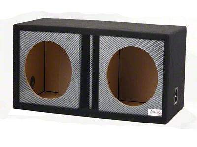 Bbox 15-Inch Dual Vented Subwoofer Enclosure; Brushed Aluminum (Universal; Some Adaptation May Be Required)