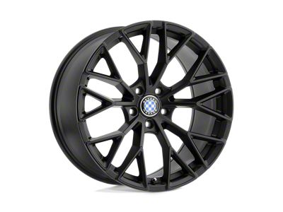 Beyern Antler Double Black Wheel; Rear Only; 22x11; 25mm Offset (16-24 Camaro)