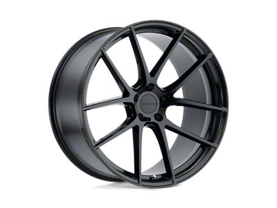 Beyern Ritz Gloss Black Wheel; Rear Only; 22x11; 25mm Offset (16-24 Camaro)