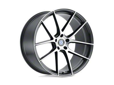 Beyern Ritz Gloss Gunmetal with Brushed Face Wheel; 19x9; 15mm Offset (16-24 Camaro, Excluding SS w/ 6-Piston Front Calipers & ZL1)