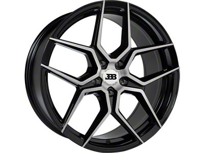 Big Baller Brand Z05 Gloss Black with Brushed Face Wheel; 17x8; 42mm Offset (05-09 Mustang GT, V6)