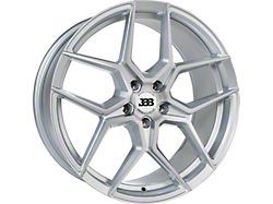 Big Baller Brand Z05 Silver with Brushed Face Wheel; 17x8; 42mm Offset (05-09 Mustang GT, V6)