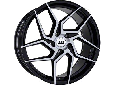 Big Baller Brand Z06 Gloss Black with Brushed Face Wheel; 22x9; 32mm Offset (05-09 Mustang)