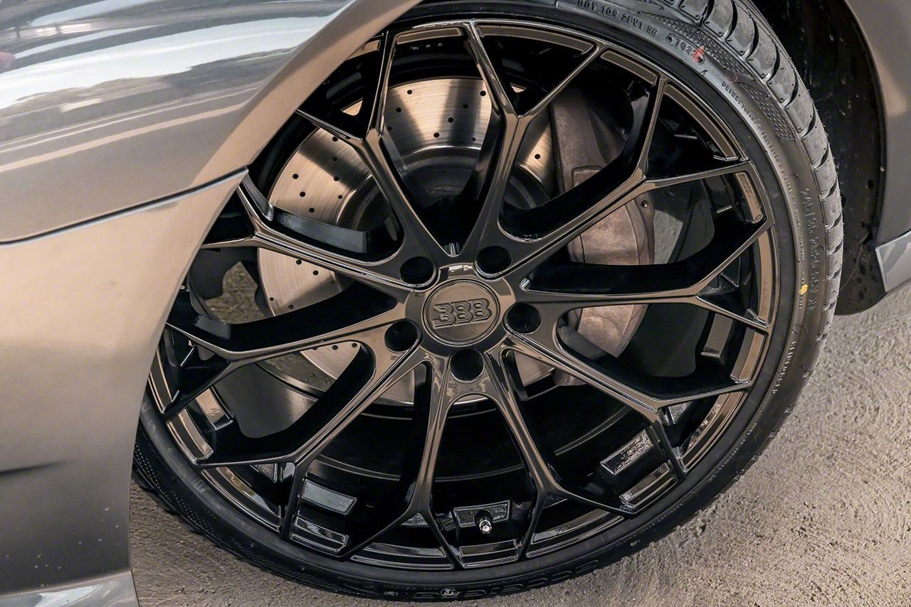 GB ワイドボーイ Big Baller Brand Mustang Z05 Full Gloss Black Wheel; 18x8
