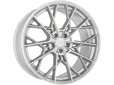 Big Baller Brand Z10 Silver with Machined Face Wheel; 20x9; 35mm Offset (10-14 Mustang)