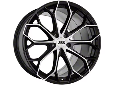 Big Baller Brand Z09 Gloss Black with Machined Face Wheel; 20x9; 35mm Offset (15-23 Mustang GT, EcoBoost, V6)
