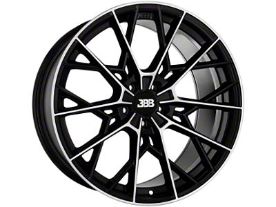Big Baller Brand Z10 Gloss Black with Machined Face Wheel; Rear Only; 20x10.5; 40mm Offset (15-23 Mustang GT, EcoBoost, V6)