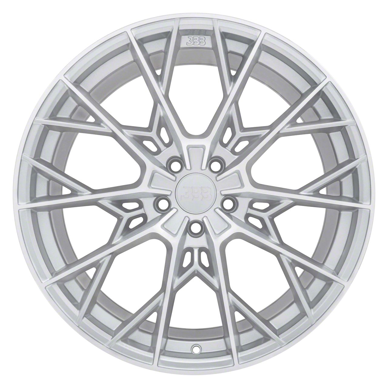 Big Baller Brand Mustang Z10 Silver with Machined Face Wheel; Rear