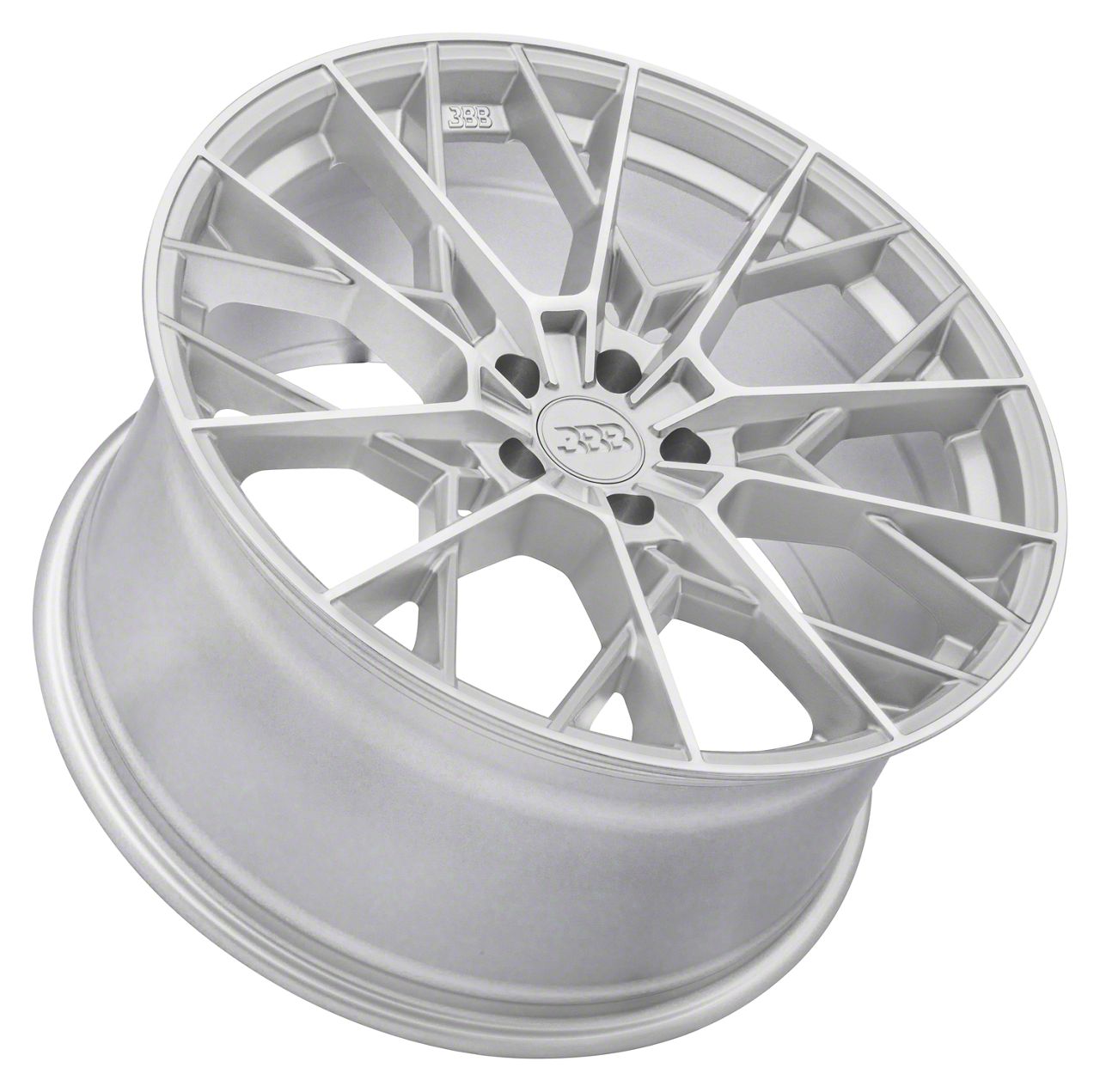 Big Baller Brand Mustang Z10 Silver with Machined Face Wheel; Rear