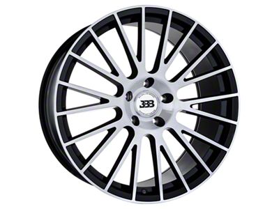 Big Baller Brand Z04 Gloss Black with Brushed Face Wheel; 18x8; 35mm Offset (94-98 Mustang)