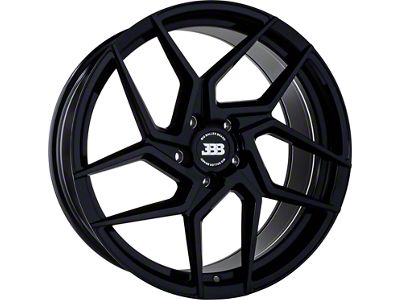 Big Baller Brand Z06 Full Gloss Black Wheel; 18x8; 35mm Offset (94-98 Mustang)