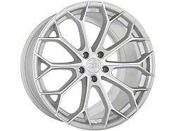 Big Baller Brand Z09 Silver with Machined Face Wheel; Rear Only; 20x10.5; 25mm Offset (08-23 RWD Challenger, Excluding Widebody)