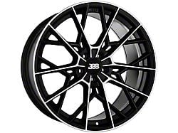 Big Baller Brand Z10 Gloss Black with Machined Face Wheel; 20x9; 15mm Offset (08-23 RWD Challenger, Excluding Widebody)