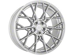 Big Baller Brand Z10 Silver with Machined Face Wheel; 20x9; 15mm Offset (08-23 RWD Challenger, Excluding Widebody)