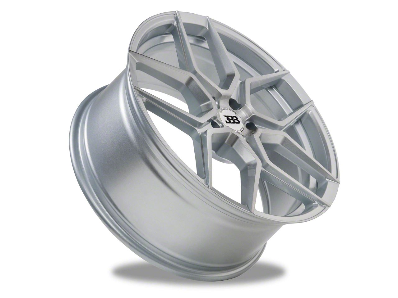 Big Baller Brand Mustang Z05 Silver with Brushed Face Wheel; 17x8