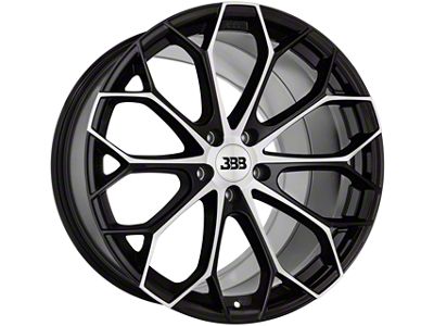 Big Baller Brand Z09 Gloss Black with Machined Face Wheel; Rear Only; 20x10.5; 40mm Offset (24-25 Mustang GT, EcoBoost)