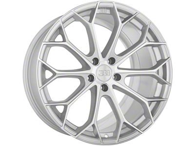 Big Baller Brand Z09 Silver with Machined Face Wheel; Rear Only; 20x10.5; 40mm Offset (24-25 Mustang GT, EcoBoost)