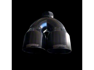 Bigboz Exhaust Quad Weld-On Exhaust Tips; 4-Inch; Flat Black (08-23 V8 HEMI Challenger)