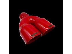 Bigboz Exhaust Quad Weld-On Exhaust Tips; 4-Inch; Torred (09-23 V6 Challenger)