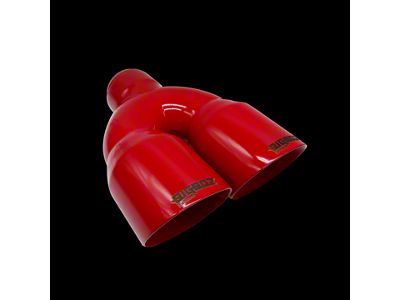 Bigboz Exhaust Quad Weld-On Exhaust Tips; 4-Inch; Torred (09-23 V6 Challenger)