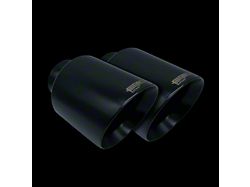 Bigboz Exhaust Bolt-On Exhaust Tips; 5-Inch; Flat Black (15-23 V8 HEMI Charger)