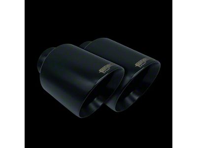 Bigboz Exhaust Bolt-On Exhaust Tips; 5-Inch; Flat Black (15-23 V8 HEMI Charger)