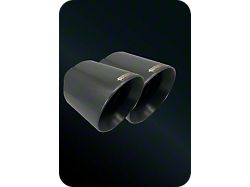 Bigboz Exhaust Bolt-On Exhaust Tips; 5-Inch; Flat Grey (15-23 V8 HEMI Charger)