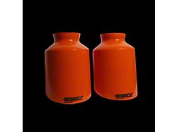 Bigboz Exhaust Bolt-On Exhaust Tips; 5-Inch; Gloss Orange (15-23 V8 HEMI Charger)