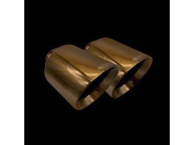 Bigboz Exhaust Bolt-On Exhaust Tips; 5-Inch; Metallic Bronze (15-23 V8 HEMI Charger)