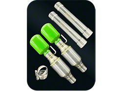 Bigboz Exhaust Mid-Muffler Delete Axle-Back Exhaust with Long Island Blue Tips (15-23 V8 HEMI Charger)