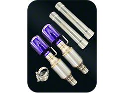 Bigboz Exhaust Mid-Muffler Delete Axle-Back Exhaust with Candy Purple Tips (15-23 V8 HEMI Charger)