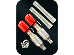 Bigboz Exhaust Mid-Muffler Delete Axle-Back Exhaust with Candy Red Tips (15-23 V8 HEMI Charger)