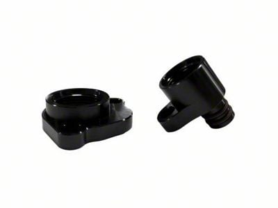 Front Cylinder Head Coolant Adapters; Passenger Side Only (15-23 Mustang GT)