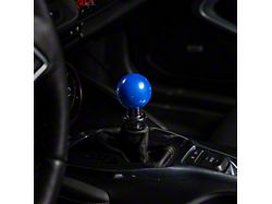 Billetworkz Sphere Automatic Shift Knob with Black Adapter; Candy Blue (16-24 Camaro)