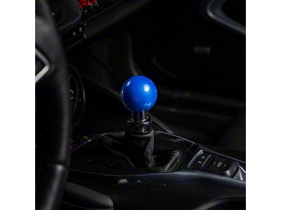 Billetworkz Sphere Automatic Shift Knob with Black Adapter; Candy Blue (16-24 Camaro)