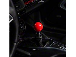 Billetworkz Sphere Automatic Shift Knob with Black Adapter; Gloss Red (16-24 Camaro)
