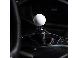 Billetworkz Sphere Automatic Shift Knob with Black Adapter; Gloss White (16-24 Camaro)