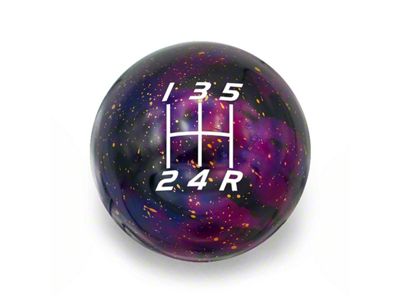 Billetworkz Lightbulb Anodized 5-Speed Shift Knob; Purple Cosmic (79-04 Mustang, Excluding 03-04 Cobra)