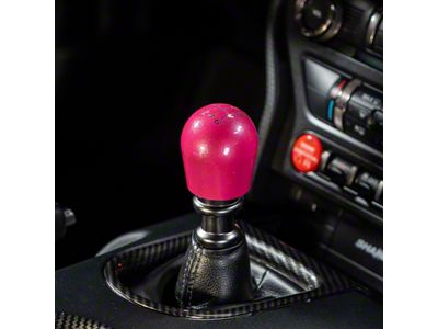 Billetworkz Short Teardrop Weighted 6-Speed Shift Knob; Candy Pink (15-25 Mustang, Excluding GT350 & GT500)