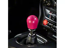 Billetworkz Short Teardrop Weighted 6-Speed Shift Knob; Candy Pink (15-24 Mustang, Excluding GT350 & GT500)