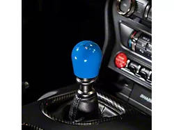 Billetworkz Short Teardrop Weighted 6-Speed Shift Knob; Hyper Blue (15-24 Mustang, Excluding GT350 & GT500)