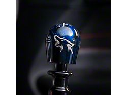 Billetworkz Short Teardrop Anodized 6-Speed Shift Knob with Coyote Engraving; Blue Cosmic (15-25 Mustang, Excluding GT350 & GT500)