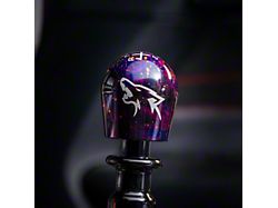 Billetworkz Short Teardrop Anodized 6-Speed Shift Knob with Coyote Engraving; Purple Cosmic (15-25 Mustang, Excluding GT350 & GT500)