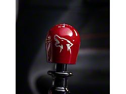 Billetworkz Short Teardrop Weighted 6-Speed Shift Knob with Coyote Engraving; Candy Red (15-25 Mustang, Excluding GT350 & GT500)