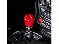 Billetworkz Short Teardrop Weighted 6-Speed Shift Knob; Gloss Red (15-25 Mustang, Excluding GT350 & GT500)